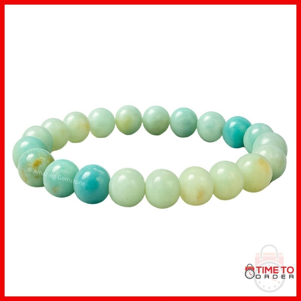 8mm Natural Gemstone Stretch Bracelet - Healing Protection Gift